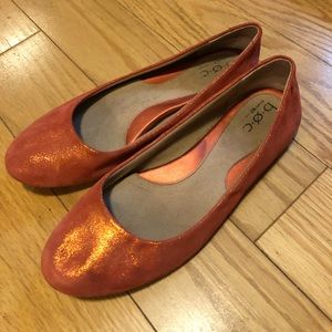 Born b.o.c. ballet flats sparkly orange 40 8.5